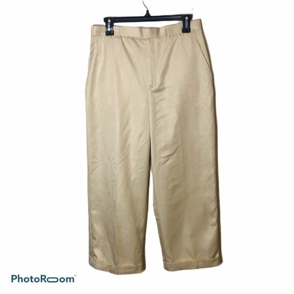 Ralph Lauren Golf High Waisted Ivory Trousers 10 Cream Pants Women’s - Picture 1 of 7